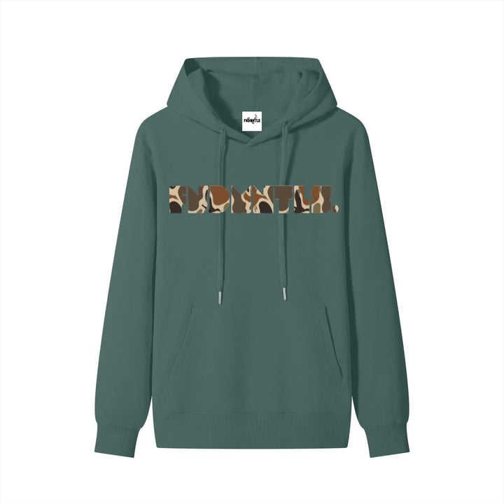 Green hoodie front view