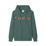 Green hoodie front view
