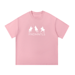 P.O.L.O. Essential Cotton T-Shirt in pink with FNDMNTLS logo and polo player graphic, unisex regular fit ideal for casual wear.