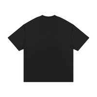 Back view of black Premio Heavyweight Cotton T-Shirt