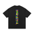 Blue Kinte Heavyweight Cotton T-Shirt in black, back view