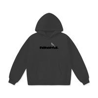Chrome Cardinals Oversize Heavyweight Fleece Hoodie in dark gray front view