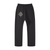 Black One Piece unisex casual straight leg pants with compass skull emblem on back, ideal for street and outdoor wear.
