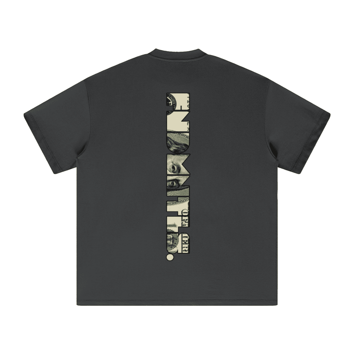 Black T-shirt with graphic design