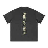 Black T-shirt with graphic design