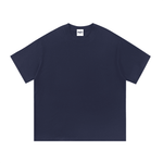 Navy blue cotton T-shirt for daily wear, comfortable casual top