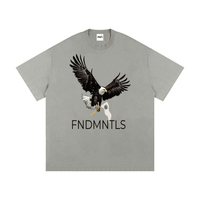 Apex Dominion Heavyweight Tee 275 GSM cotton graphic t-shirt in Light Apricot | FNDMNTLS