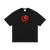 Black Premio Heavyweight Cotton T-Shirt with red bird logo