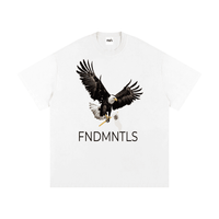 Apex Dominion Heavyweight Tee 275 GSM cotton graphic t-shirt in White | FNDMNTLS