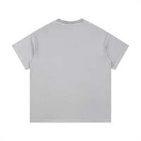 Back view of light grey Balenciaga Vintage Wash Cotton T-Shirt showcasing its clean, minimal design and soft cotton fabric.