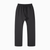 Front view of black One Piece unisex casual straight leg pants with drawstring waist, perfect for basics and daily wear.