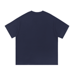 Navy blue cotton T-shirt for daily wear, comfortable casual top