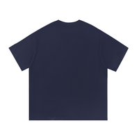 Navy blue cotton T-shirt for daily wear, comfortable casual top