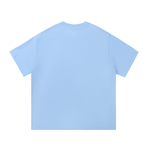 Back view of light blue P.O.L.O. Essential Cotton T-Shirt, unisex 100% cotton tee with a clean, minimal design.