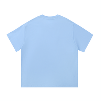 Back view of light blue P.O.L.O. Essential Cotton T-Shirt, unisex 100% cotton tee with a clean, minimal design.