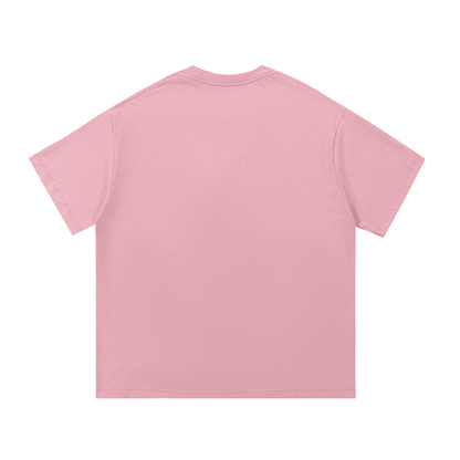 Pink cotton T-shirt with vibrant gaming illustration