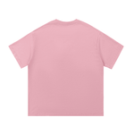 Pink cotton T-shirt with vibrant gaming illustration