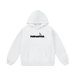 Chrome Cardinals Oversize Heavyweight Fleece Hoodie in white front view