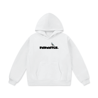 Chrome Cardinals Oversize Heavyweight Fleece Hoodie in white front view