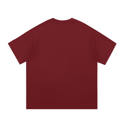 Maroon cotton T-shirt for daily wear