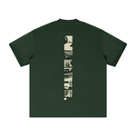 Light beige heavyweight T-shirt with graphic design, casual style