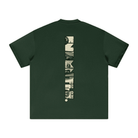 Light beige heavyweight T-shirt with graphic design, casual style