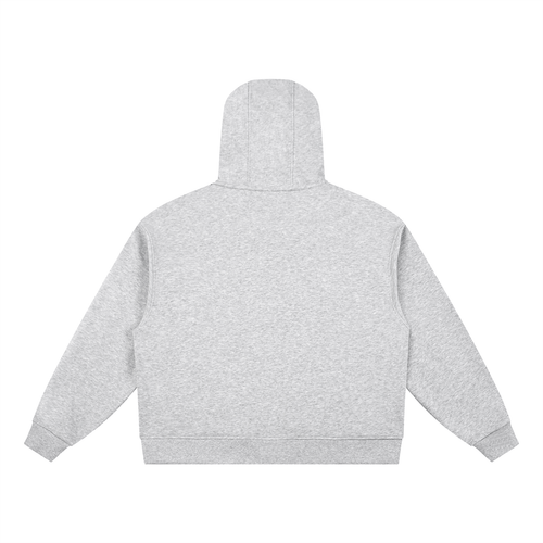 Back view of grey Essential Cotton T-Shirt hoodie, showcasing a simple and modern silhouette for casual outfits.