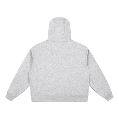 Back view of grey Essential Cotton T-Shirt hoodie, showcasing a simple and modern silhouette for casual outfits.