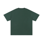 Back view of green Glock 19 unisex t-shirt in pure cotton with a clean, minimalistic design for casual comfort.