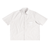 White short-sleeve shirt with a small logo on a white background