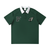 Unisex polo shirt with contrast collar and embroidered logos
