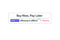 Button for 'Buy Now, Pay Later' with various payment options on a white background