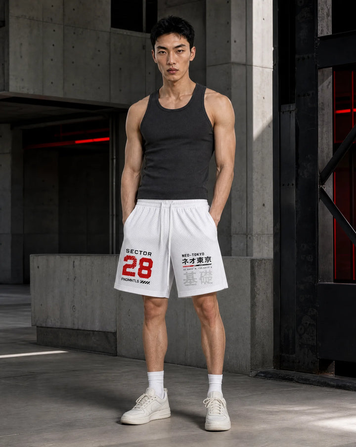 Sector 28 Mesh Drawstring Shorts | FNDMNTLS