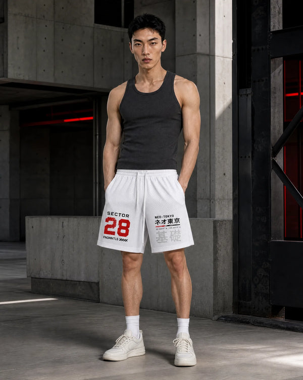 Sector 28 Mesh Drawstring Shorts | FNDMNTLS