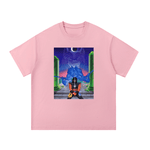 Pink Ninja Magic Essential Cotton T-Shirt with colorful fantasy warrior print, made from 100% cotton for breathable comfort.