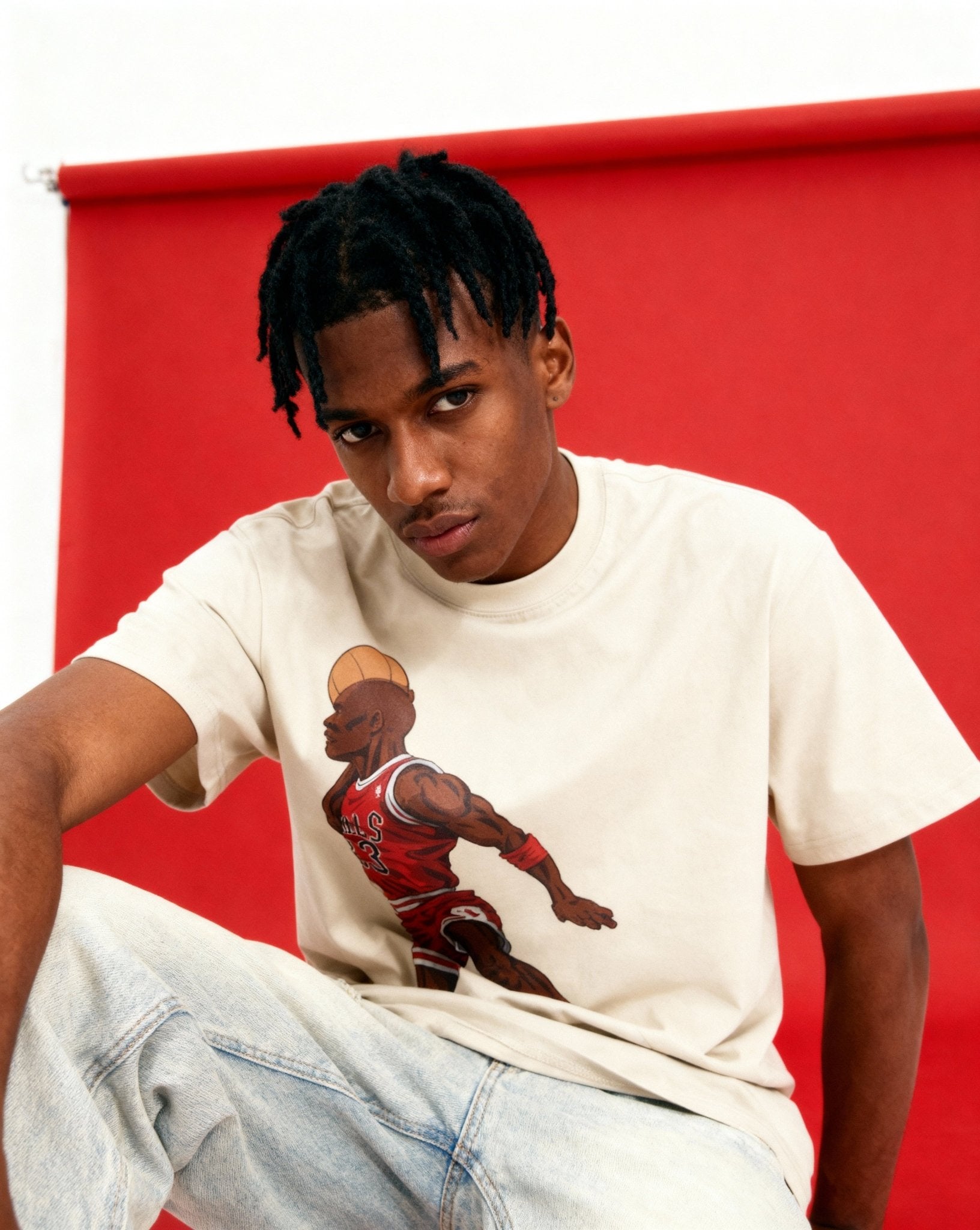 Model wearing Love of the Game Graphic Tee | FNDMNTLS