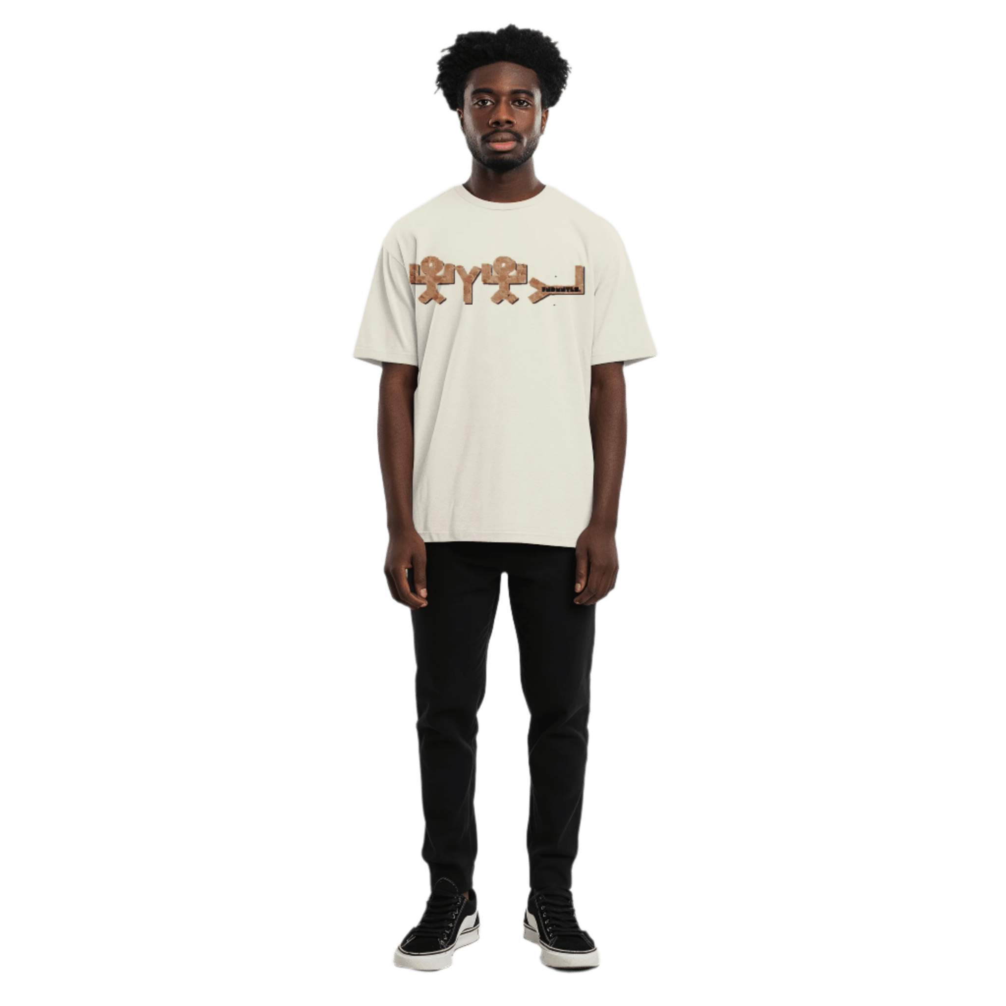 Model wearing Barak Yahud Tee | FNDMNTLS