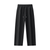 Black Essential Drawstring Straight-Leg Sweatpants with side pockets and elastic waistband, ideal for casual or gym wear.