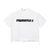 white 8 Ball Snow Wash Raw-Hem Boxy T-shirt

