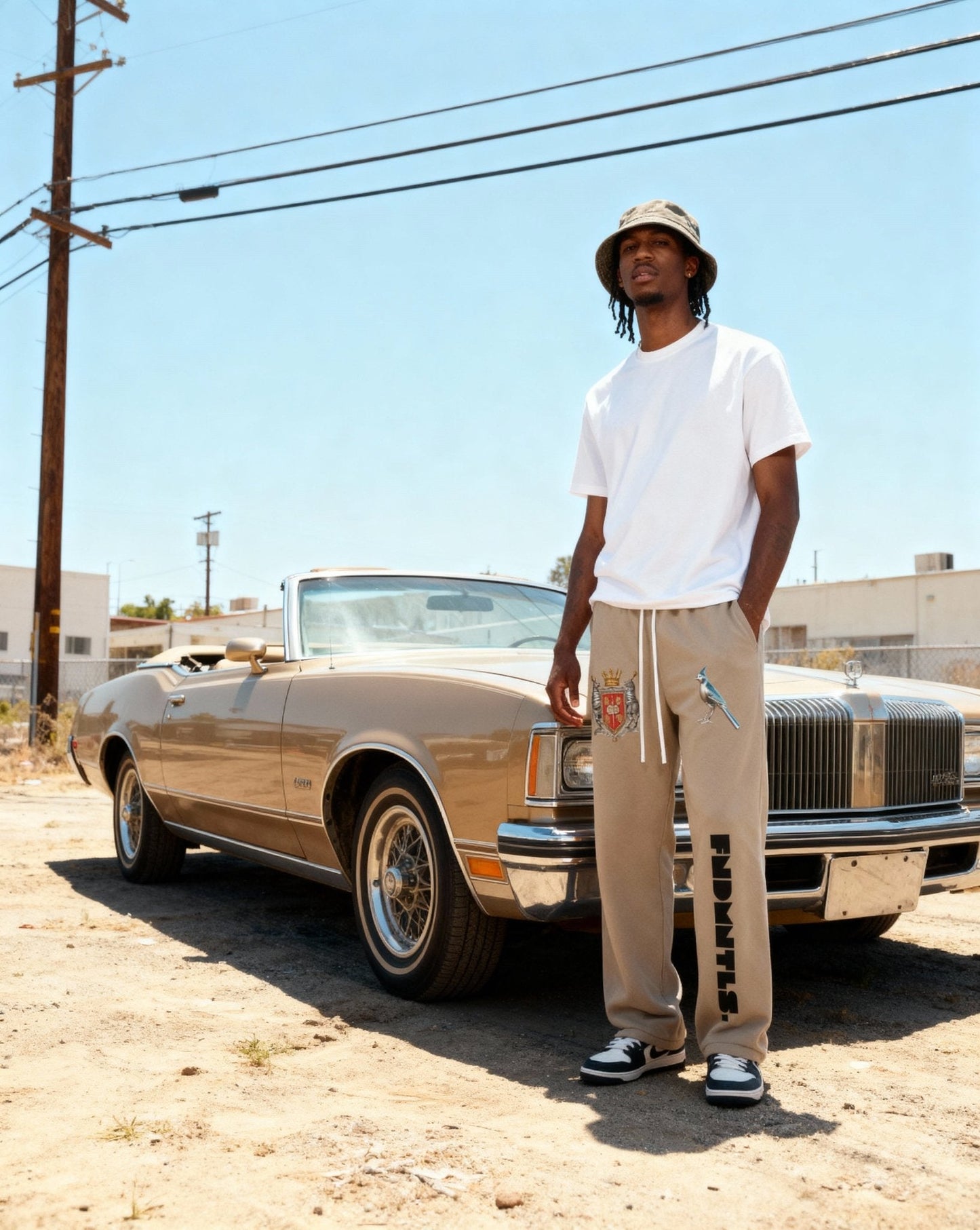 Armor of God Crest Fleece Bottoms by Shop FNDMNTLS - bottoms, Armor of God FNDMNTLS, autumn winter fashion