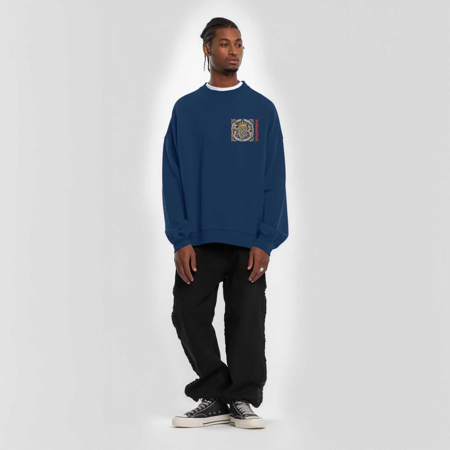 Armor of God Crest Long Sleeve Graphic Tshirt by Shop FNDMNTLS - Tshirts, Armor of God, daily casual