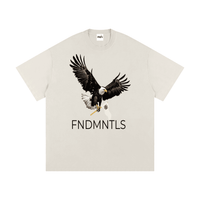 Apex Dominion Heavyweight Tee 275 GSM cotton graphic t-shirt in Greyish Green | FNDMNTLS