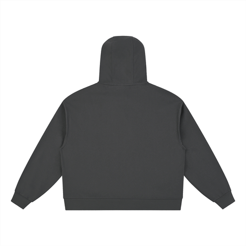 Back view of charcoal Essential Cotton T-Shirt hoodie, offering a clean, relaxed fit for everyday comfort and style.