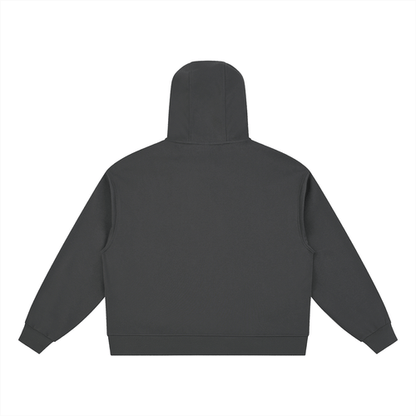 Back view of charcoal Essential Cotton T-Shirt hoodie, offering a clean, relaxed fit for everyday comfort and style.