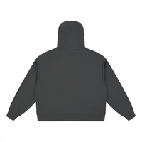 Back view of charcoal Essential Cotton T-Shirt hoodie, offering a clean, relaxed fit for everyday comfort and style.