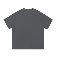 Back view of gray One Piece Essential Cotton T-Shirt, simple and clean for a minimalist casual wardrobe staple.