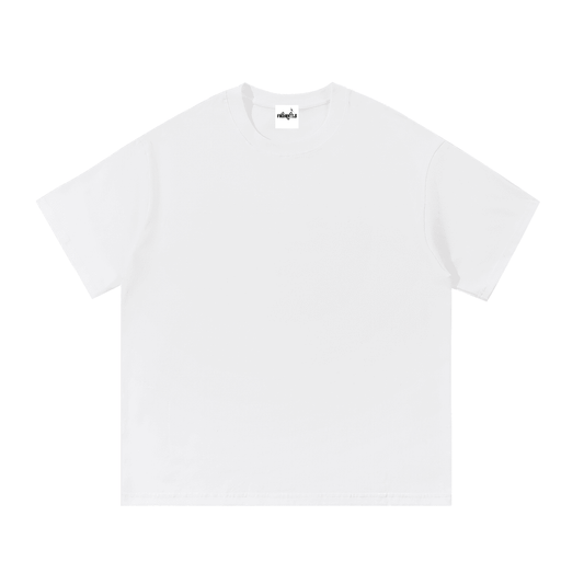 White cotton T-shirt for daily wear