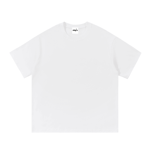 White cotton T-shirt for daily wear