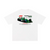 White Formula 1 Pure Cotton T-Shirt featuring Jordan 191 race car graphic. Unisex, loose fit ideal for casual spring and summer wear.