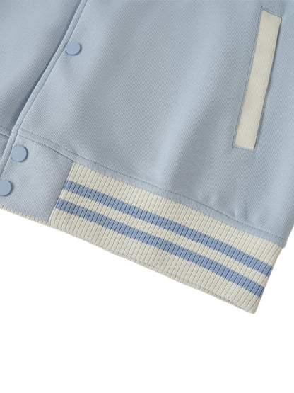 Chrome Cardinal Two Tone Raglan Sleeve Varsity Jacket by Shop FNDMNTLS - Varsity Jackets, mens, two tone raglan sleeve